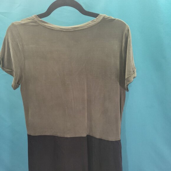 Dolan Left Coast Collection Two-Tone V-Neck Dress S - Picture 11 of 12